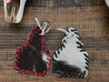 Cowhide keychain
